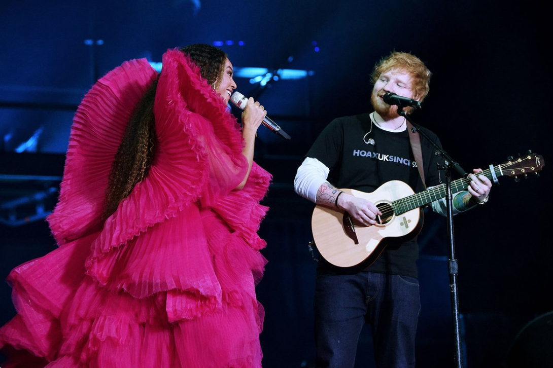Beyoncé och Ed Sheeran Beyoncé och Ed Sheeran